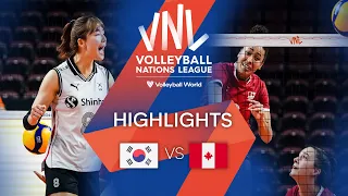 🇰🇷 KOR vs. 🇨🇦 CAN - Highlights Week 1 | Women's VNL 2022