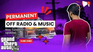 GTA V(5):How To Permanently Turn Off The Radio & Music | GTA 5 Online: How to turn off Radio