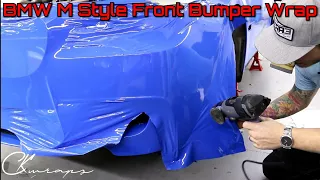 Professional Level How To Wrap A BMW M Series Front Bumper Full Length Point Of View