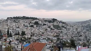 A View of Jerusalem Old City Walls and the Arab Community Below