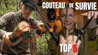 TOP 5 DES MEILLEURS COUTEAUX DE BUSHCRAFT 2022