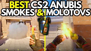 TOP 10 BEST CS2 ANUBIS SMOKES & MOLOTOVS (CS2 SMOKES You MUST KNOW)