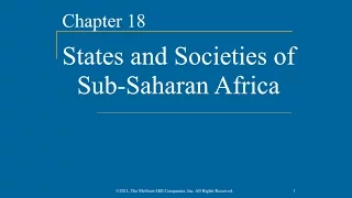 AP World History - Ch.18 - States & Societies of Sub-Saharan Africa