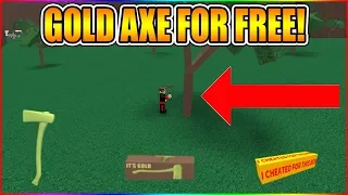 HOW TO GET GOLD AXE FOR FREE (NEW EXPLOIT!) [NOT PATCHED!] LUMBER TYCOON 2 ROBLOX