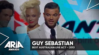 Guy Sebastian wins Best Australian Live Act | 2013 ARIA Awards