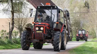 Zapadlý Zetor Horal 🔴 2x Zetor 7245 - Smykování 2024 *Original Sound*