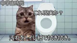 うんこ漏らすのが癖になってた話～中学生編　＃猫マニ　＃猫ミーム　#猫meme