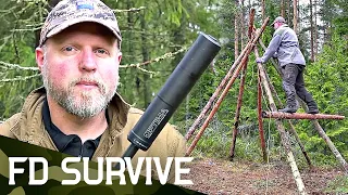 Nordic Wild Hunter: Building a Survival Shelter | Episode 3 | FD Survive