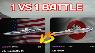 uss nemesis vs ijn yamato modern warships