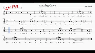 Amazing Grace - Flauto dolce - Spartito - Note - Karaoke - Canto - Instrumental - Musica