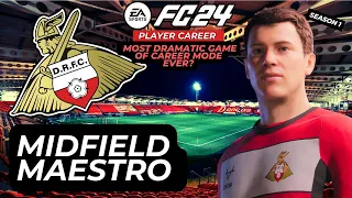 MOST DRAMATIC FC 24 PLAYER CAREER MODE GAME! | MIDFIELD MAESTRO |