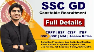 SSC Constable GD Recruitment Full Details Step by Step | Group 'C' Post | Join CAPF