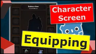 Equipping and Character Sheet | Godot Tutorial