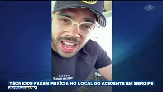 Técnicos fazem perícia no local do acidente em Sergipe