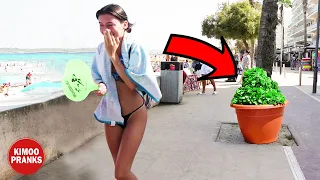 BUSHMAN PRANK: SCARING EVERYONE IN BARCELONA ( Part 02 ).