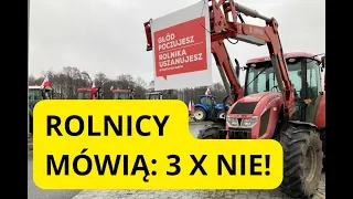 PROTEST ROLNIKÓW W NAMYSŁOWIE (9 02 24). "PROPOZYCJE KOMISJI EUROPEJSKIEJ SĄ ABSURDALNE"!