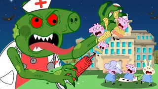 Peppa Pig Turn Into A Zombie Three Heads At The House | Peppa Pig Funny Animation