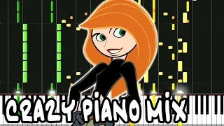 Crazy Piano Mix! KIM POSSIBLE Theme (Call me, Beep me)