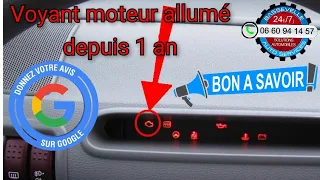 Problème de voyant moteur sur Twingo, résolu par une simple remise en état de la masse.