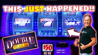 HUGE JACKPOT ON Double Gold Slot Machine... BET $50 Pays Out INSTANTLY! *jackpot warning*