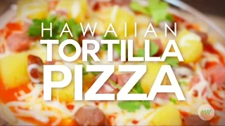 Air Fryer Hawaiian Tortilla Pizza