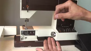 Pfaff Tipmatic 1035 Nähmaschine Sewing machine Швейная машина test Wickelfaden auf der Spule