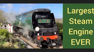 Largest Ever Steam Engine Kent+East Sussex Easter 2023 Southern Locomotives 34072