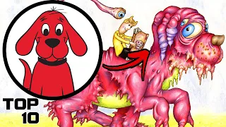 Top 10 Scary Clifford The Big Red Dog Urban Legends