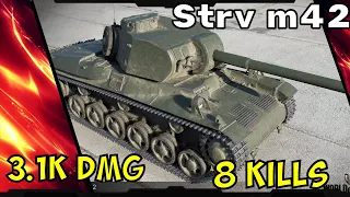 Wot replay Strv m42 3.1k dmg 8 kills - Лучший вот реплей Strv m42 3.1k урона 8 фрагов