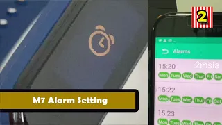 Alarm Setting For M7 Smart Health Band Watch Using Fitpro Apps