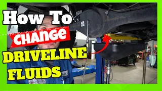 Toyota Tacoma Differential Fluid Change // Transfer Case & Engine Oil