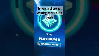 I just wanna play 😭・Platinum 2 in 10 matches 😳 #fortnite ￼