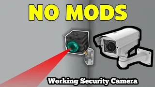 Working Security Camera in Minecraft Bedrock! (No Mods) 100% Working | Last Playz