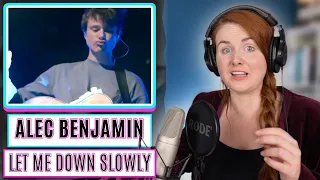 Vocal Coach reacts to Alec Benjamin - Let Me Down Slowly (Live from Irving Plaza)