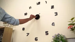 About Space 3D Clock Wall Sticker