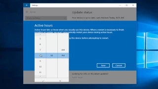 Windows 10: Change Active Hours In Windows Update