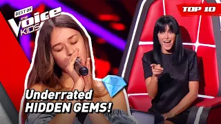 Never seen before! HIDDEN GEMS Blind Auditions in The Voice Kids! 💎 | Top 10