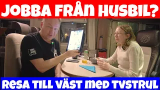 Går det att jobba från husbilen? Vi åker västerut en helg. #husbilsliv  #husbilsresor  #kommaframöl