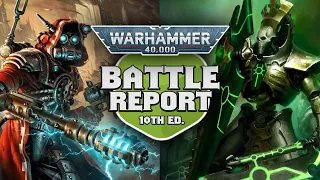 Adeptus Mechanicus vs Necrons Warhammer 40k 10th Edition Battle Report Ep 99