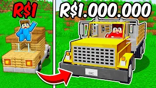 CAMINHÃO DE $1 VS CAMINHÃO DE $1.000.000