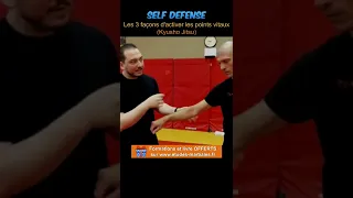 Les 3 façons d'activer les points vitaux (Kyusho Jitsu - Self défense - Combat de rue) #Shorts