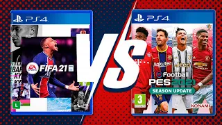 FIFA 21 x PES 2021 | QUAL É O MELHOR JOGO!!??