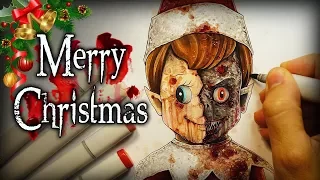 "Merry Christmas" Horror Story - Creepypasta + Drawing