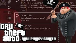 Gru Theft Auto Anti Piracy Screen: TURNING OFF MY PS4 INSTEAD OF APOLOGIZING TO GRU!