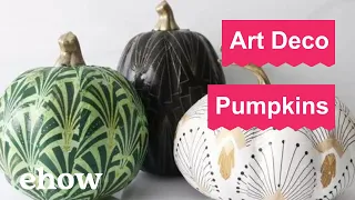 Art Deco Pumpkins for a Very Vintage Halloween