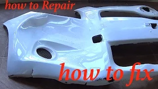 Two easy ways to fix the dent in the bumper at home, how to fix, how to repair