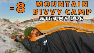 SUB ZERO BIVVY CAMP - Hart Crag Summit Lake District UK - The North Face Assault Bivy Wild Camping