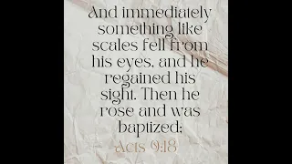 Acts 9: 18