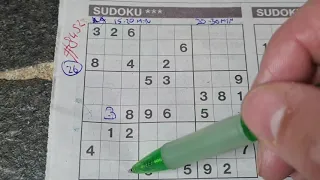Harry Potter's castle hit by a Russian missile. (#8452) Three Stars Sudoku. 04-30-2024 part 1 of 3