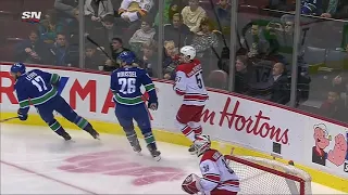 Josh Leivo 1-1 Goal Canucks Vs Hurricanes 01/23/2019 [HD]